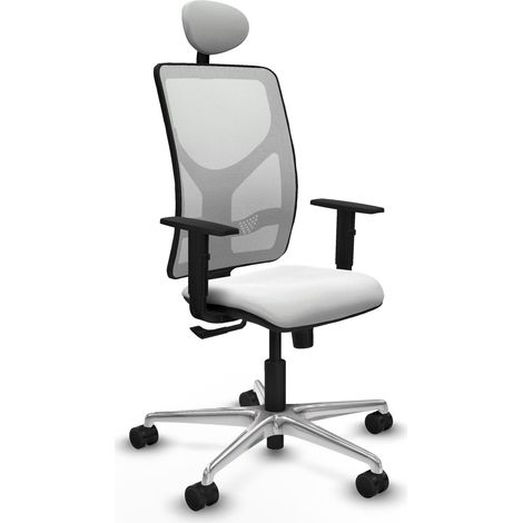 Chaise de bureau piqueras y crespo Motilla blanc ergonomique 120kg (1/2)
