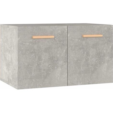 Maison Exclusive - Mobile a Parete Grigio Cemento 60x36,5x35 cm Legno Multistrato (1/5)