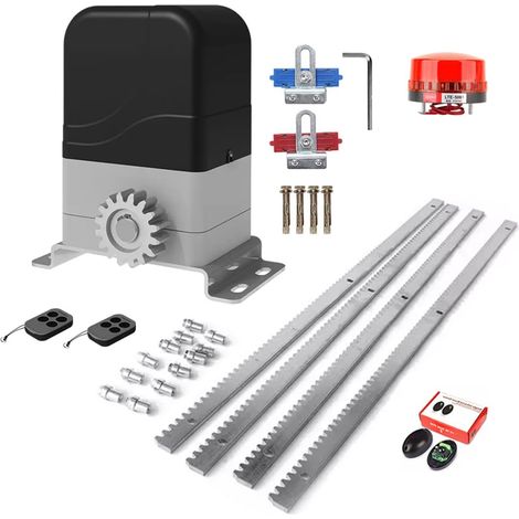 Kit d'ouvre-portes automatiques Kit d'ouverture de porte coulissante électrique Kit d'opérateur de porte automatique à moteur à courant alternatif avec Kit de capteur infrarouge à cadre en acier de 4 (1/5)