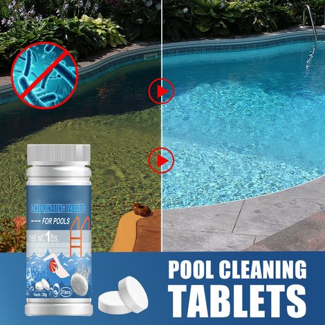 1 bouteille de comprimés de chloration pour clarification et traitement de l'eau de piscine (1 livre) (1/5)