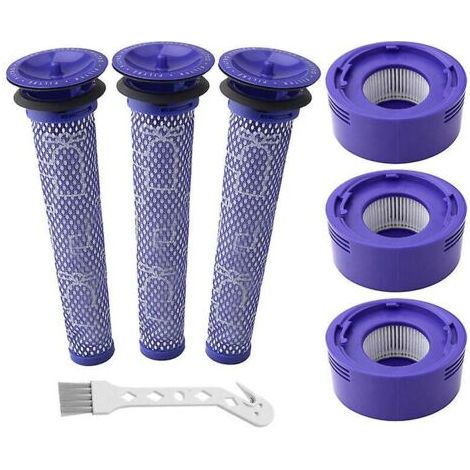 Accessoires pour aspirateur Dyson V7 V8 avant 3 + arrière 3 + brosse blanche (1/5)