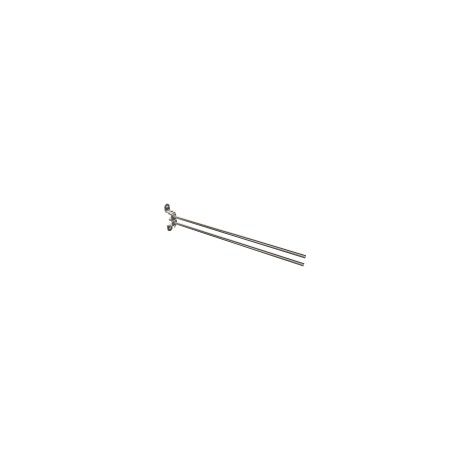 Appendino TECHNIC a 2 barre, acciaio inox lucido (1/3)