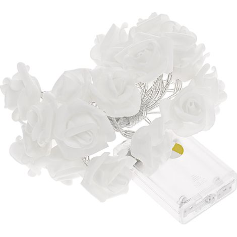 Guirnalda de luces LED rosas con 2 modos, 2,5 metros de largo, 20 bombillas, luces de cadena, luz nocturna, decoración para el Día de San Valentín, dormitorio, ventana, árbol de Navidad, luz cálida. (1/5)