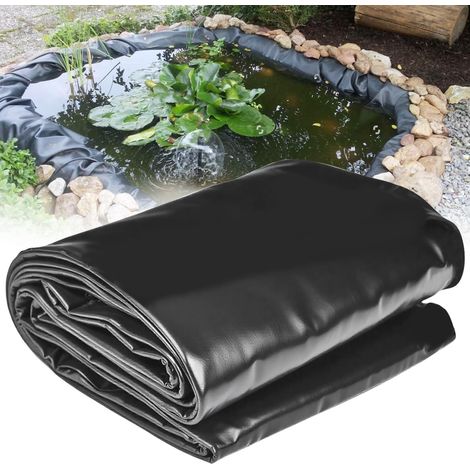 revêtement de bassin pliable en pour jardin ruisseaux fontaines cascades 3x3M Caoutchouc (1/5)