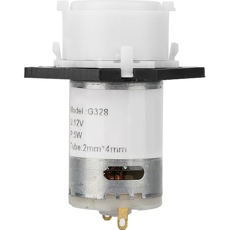Pompe péristaltique 12V pour aquarium, laboratoire et analyse chimique, tête à tube DIY (blanc 24) (1/5)