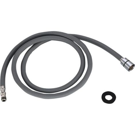 Tuyau de robinet, tuyau de rechange pour robinet de lavabo, robinet de baignoire, fixation de tuyau d'évier de cuisine 150 cm (1/5)