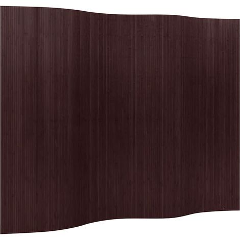 Paravent Cloison de séparation - Séparateur de Jardin Bambou Marron foncé 250 x 165 cm BV361451 - BonneVie (1/4)