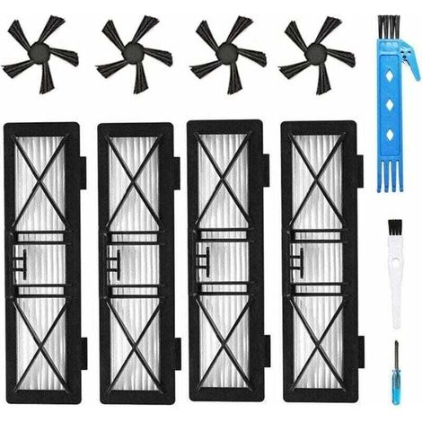 Kit de remplacement de filtre et de brosse latérale ultra-performants pour robots Neato Connected D3, D4, D5, D6, D7, Botvac D75, D80 et Botvac 70e, 75, 80 et 85 (1/3)