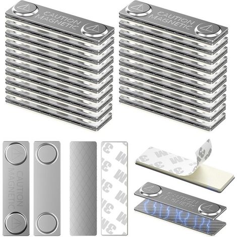 Dailygoods - Magneti con design antiscivolo - Clip magnetiche - Tende oscuranti - Magneti per finestre - Sistema di sospensione flessibile - Cuscinetti magnetici autoadesivi (1/5)