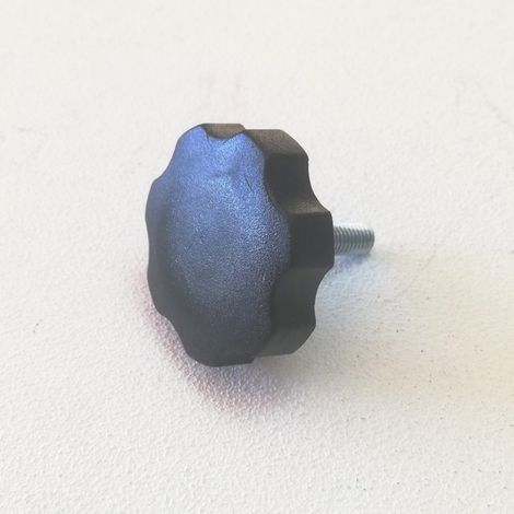 Volantino con perno in ferro filettato m 10 x 50mm - 2pz (1/2)