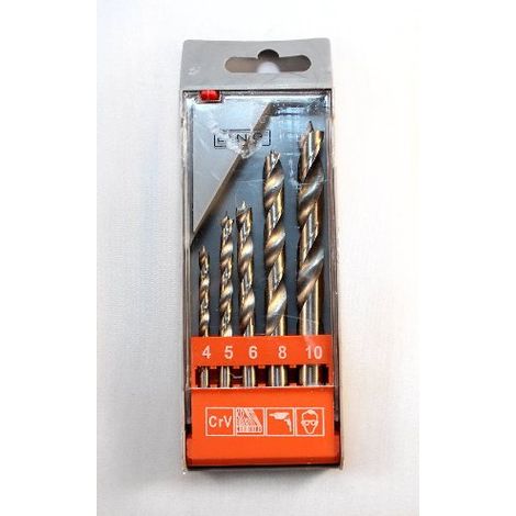 MASIDEF - Set punte per legno 5 pz. 4/10mm