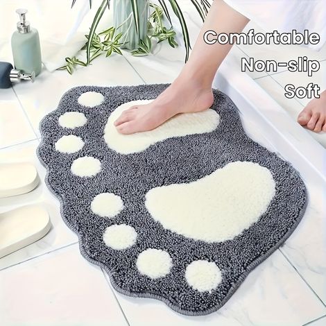 Tapis de bain en microfibre ultra-absorbant (Dos antidérapant) — Doux et confortable (1/5)