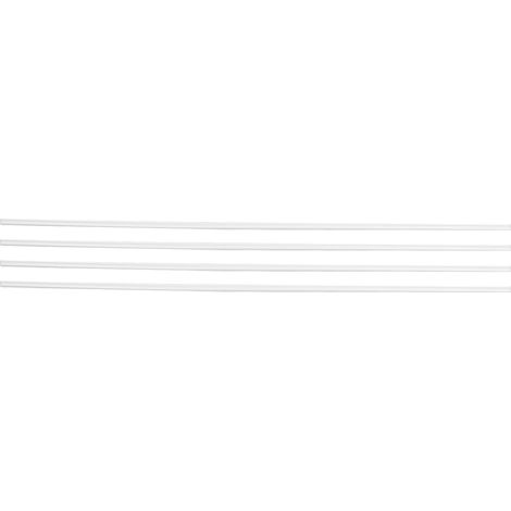 4 pièces de plinthes en bouleau blanc pour maison de poupée 1:12, décoration délicate et moulure élégante (1/5)