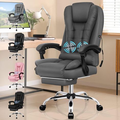 Bürostuhl Gamingstuhl Massagefunktion Exavior - Grau 2-Punkt-Massage (1/5)