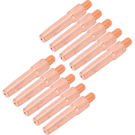 10 embouts de torche de soudage MIG L45, buses conductrices en cuivre rouge pour machine à souder (1/5)