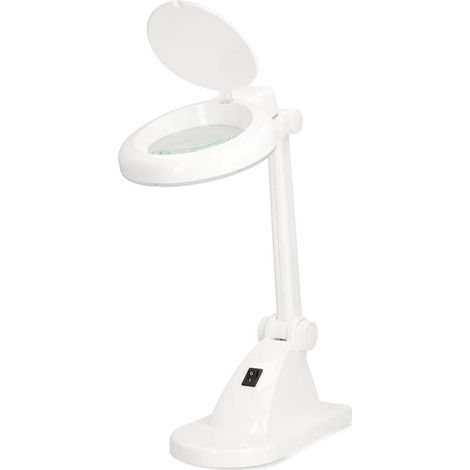 Lampada da tavolo con lente dingrandimento 312 diottrie 6500k 6w bianca
