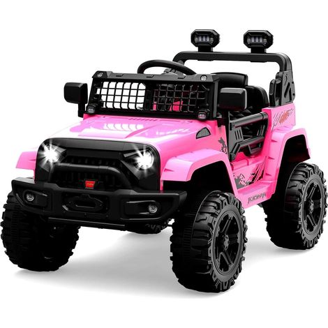 Hydromotrix – Voiture électrique enfant 12V – Télécommande 2,4G avec freinage d’urgence – Suspension à ressort – Autonomie prolongée – Lumières LED
