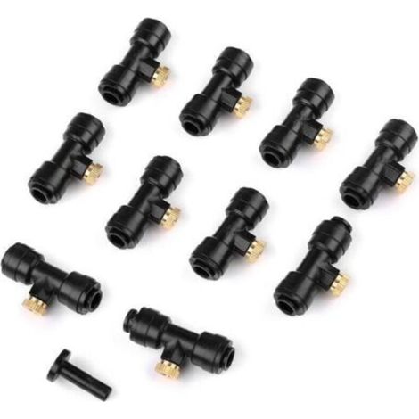12 Buses de Brumisation Arrosage pour Tuyaux d'eau de 4/7 mm de Large Brumisateur pour Jardin Terrasse de Refroidissement Extérieur (1/5)
