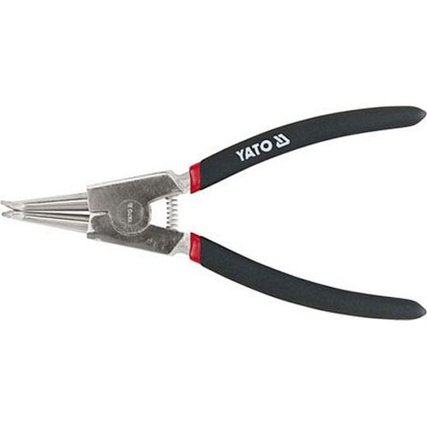 Pince Extérieure Courbée - Acier Chrome-Vanadium - 200 mm - Pour Anneaux De Sécurité Externes - 1 Pièce