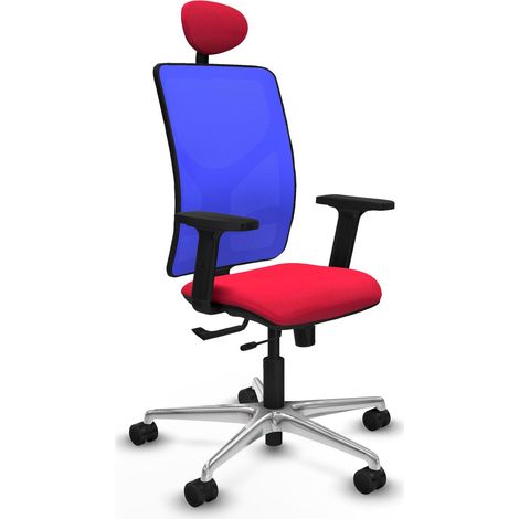 Silla de oficina piqueras y crespo Motilla azul soporte lumbar (1/2)