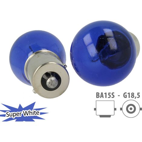 Coppia lampade alogene P21W 12V 21W BA15S bianco 4200K no errore (1/3)