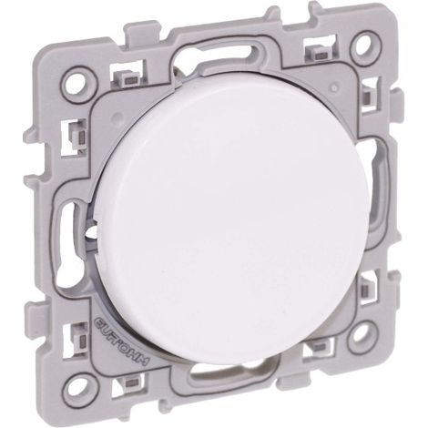 Eur’Ohm 60203 White 10 A Toggle Switch with Light or Indicator SQUARE