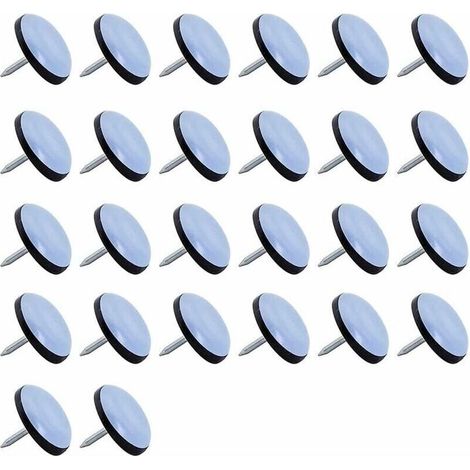 Patins glisseurs en téflon pour meubles – Lot de 26 pièces Ø 25 mm, adaptés sols bois, carrelage et tapis (1/5)