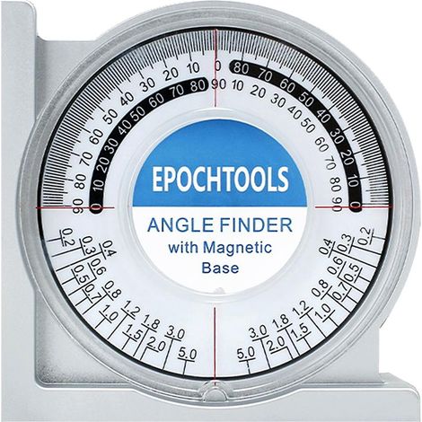 Niveau à Angle Magnétique Mini Inclinomètre Rapporteur Outil de Mesure Niveau de Pente Double Le