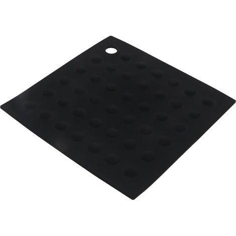 Dessous de plat en silicone, noir, antidérapant (1/5)