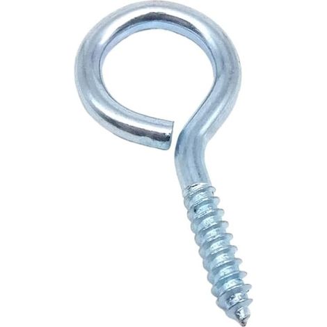 25 crochets à vis, 60 mm, inox, pour suspension et rangement (1/5)
