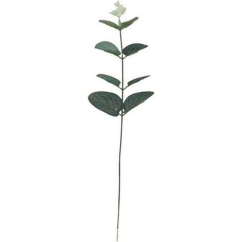 Branche d'Eucalyptus Artificiel Globulus, Tige de Plante en Soie pour Compositions Florales DIY, Déco de Mariage et Fête, Réutilisable et Lavable, 1 Pièce (1/5)
