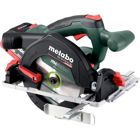 Metabo Akku-Handkreissäge KS 18 LTX 57 BL 2x 8,0 Ah LiHD und Ladegerät in metaBOX 340