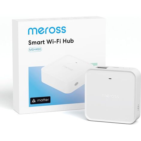 Smart Hub Matter MSH450 Alarme 110 DB Port Ethernet Prend en Charge Détecteur Fumée Capteurs Porte Fenêtre Fuite Eau Temp Humidité (1/5)