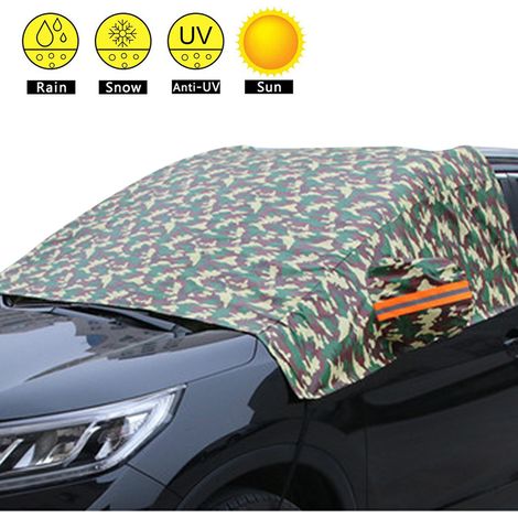 Housse de protection contre la neige pour pare-brise, comprend des housses pour rétroviseurs, taille extra large.