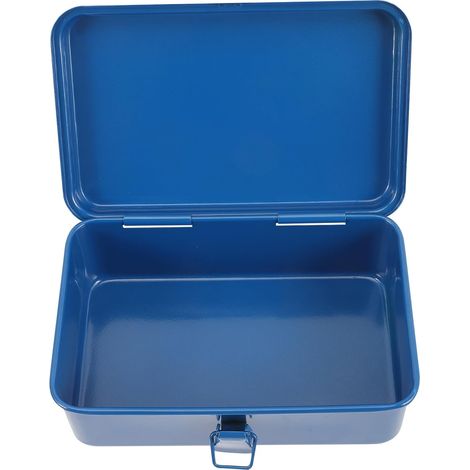 Boîte Métallique de Rangement Atelier Bricolage en Fer Bleu, Petite Boîte à Outils Haute Rigidité et Protection des Petits Objets, Maison et L'atelier (1/5)