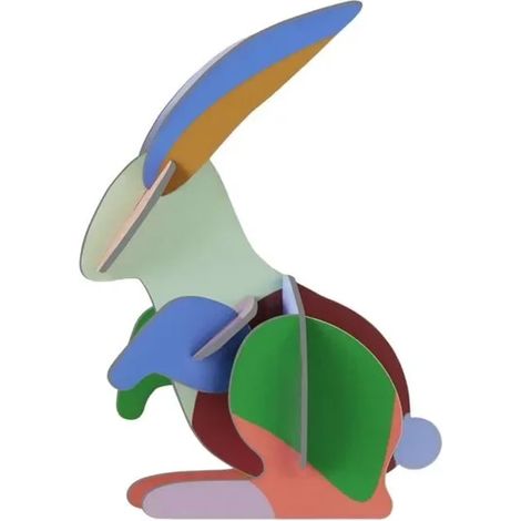 Studio ROOF Ornament, Bastel-Set, 3D Wandobjekt - Hase (1/4)