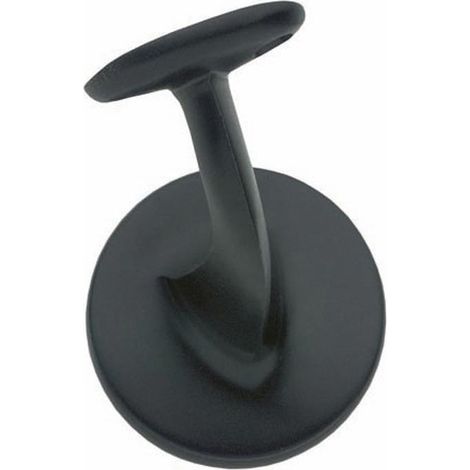 Intersteel Handlaufhalter runde Auflage Stockschraub Schwarz (1/3)