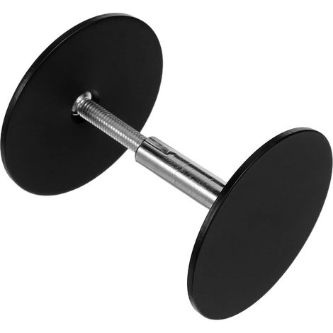 de recouvrement de serrure de porte en acier inoxydable noir