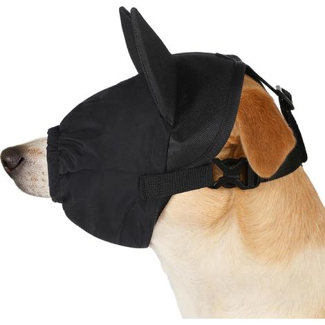 Dog Anti-Anxiety Soothing Eye Mask for Pets Adjustable Muzzle Anti-Illness Car Mask M/XL (1/5)