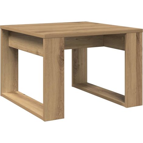 Maison Exclusive - Tavolino da Salotto Rovere Artigianale 50x50x35cm in Truciolato