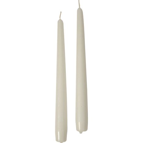 Cereria Di Giorgio Candele Coniche Ø 2,2 cm H. 25 cm (10 pz) - Panna