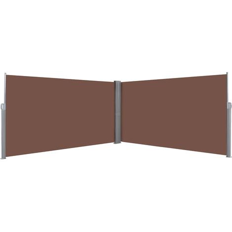 Maison Exclusive - Ausziehbare Seitenmarkise 160×600 cm Braun