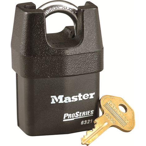 MASTER LOCK Lucchetto ad Alta Sicurezza [Arco Protteto] [Chiave] [Esterno] 6321EURD - Ideale per Trasporto e Applicabilità Industriale (1/5)