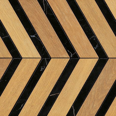 Carrelage effet Parquet Bois Chêne Brut Chevron Pointe de Hongrie 29,4x28,7x0,95 cm Mat Lorenta - Sol et mur intérieur (vendu par carton de 0,506 m²) - RO'MA CARRELAGE
