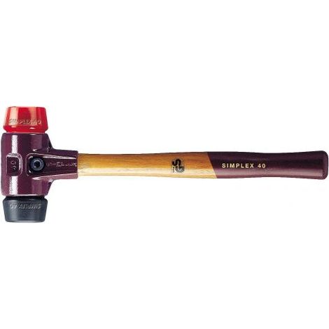 halder-3026.040-maza de goma + acetato simplex diametro  40 mm