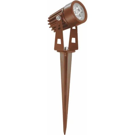 Projecteur Led Rond Miniature Zas 3W Pour Extérieur, Couleur Corten, 2200K - Beneito & Faure, Pour Un Éclairage Architectural De Haute Qualité (1/4)