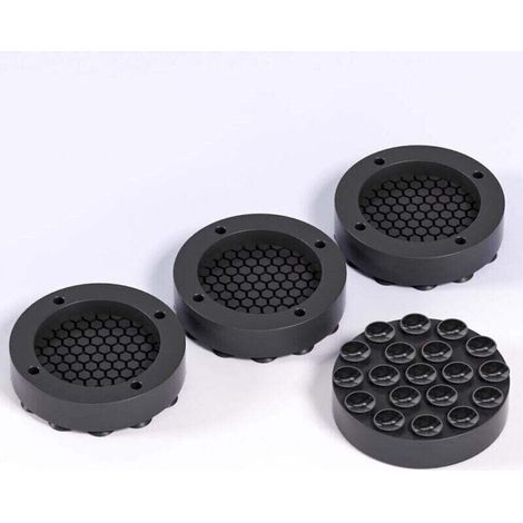 Lot de 4 amortisseurs de vibrations pour machine à laver, tapis antidérapant universel anti-vibrations en caoutchouc antidérapant pour machines à laver et sèche-linge (1/4)