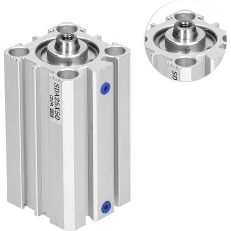 Cylindre pneumatique en aluminium fin à double effet, accessoires, alésage 25 mm, SDA25x50 (1/5)