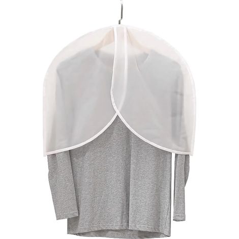 lot de 10 4560cm Housse Chemise, Housse Portant Vetement, Housse Costume Homme, Housses D'épaule(Cintres non inclus) (1/5)