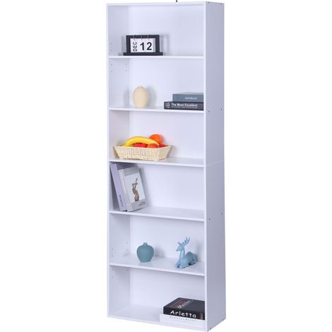 White adjustable shelf bookcase 100 cm 227458974 227458974 (1/5)